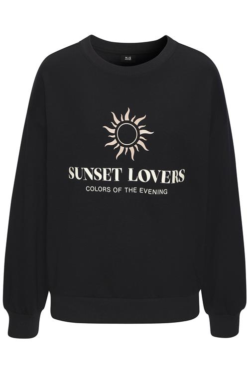 H.I.S Sweatshirt  pastelgul / sort