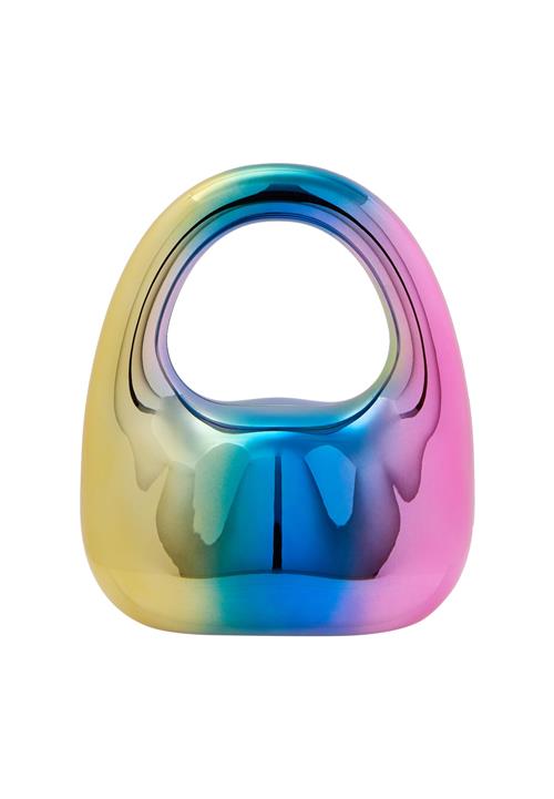 KRZY Håndtaske  blå / lysegul / grøn / lys pink