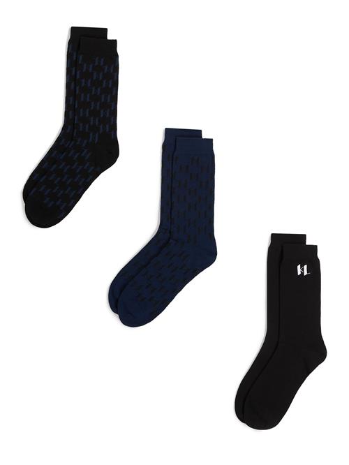 Karl Lagerfeld Sokker  mørkeblå / sort / hvid