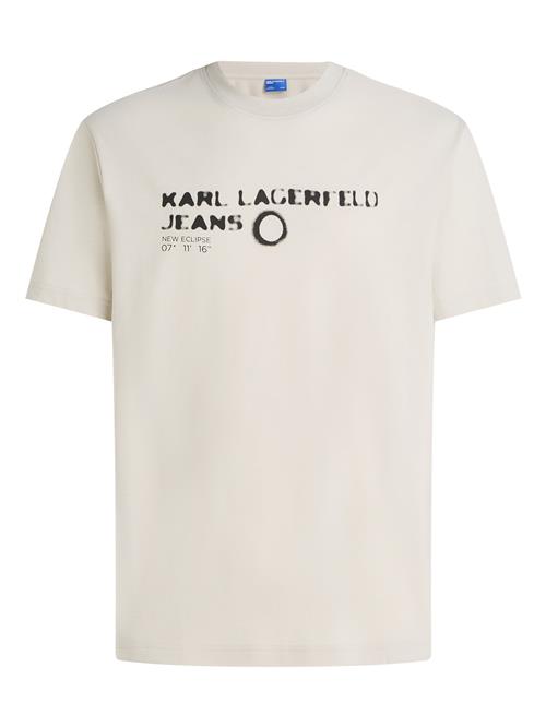 KARL LAGERFELD JEANS Bluser & t-shirts 'ESSENTIAL'  sort / offwhite