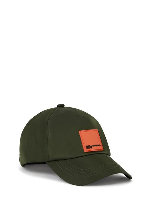 KARL LAGERFELD JEANS Hætte  oliven / rød / sort