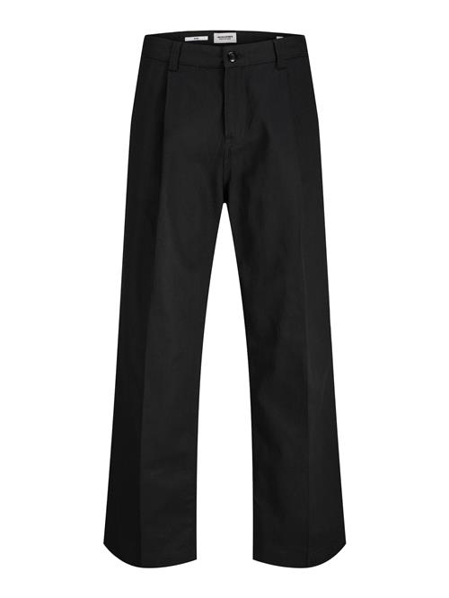 JACK & JONES Bukser med fals  sort