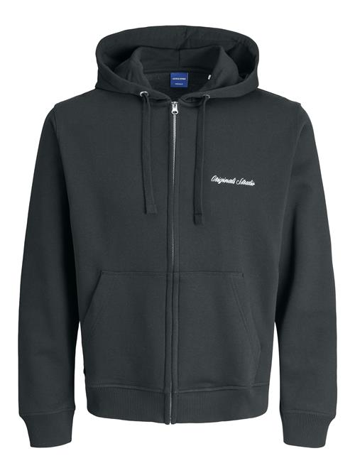 JACK & JONES Sweatshirt 'JORNorrebro'  grafit / hvid