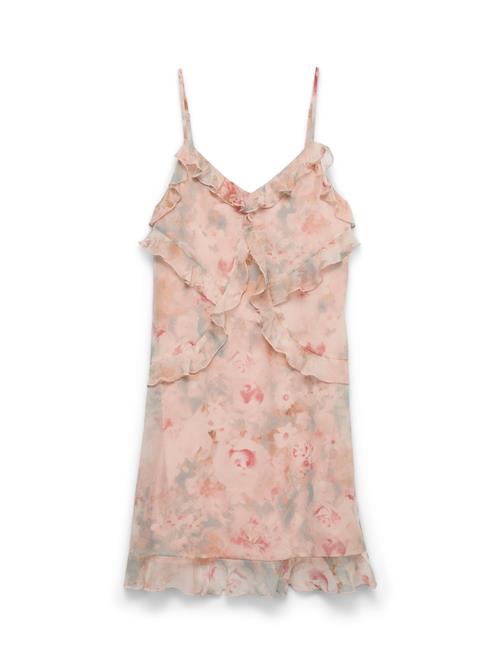 VERO MODA Kjole 'VMOakley'  petroleum / koral / pink / lyserød