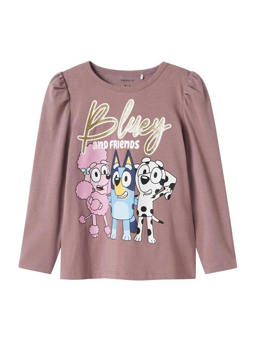 NAME IT Bluser & t-shirts 'NMFAria Bluey'  navy / guld / lysviolet / lyserød