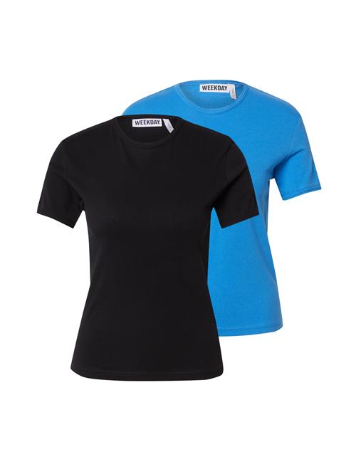 WEEKDAY Shirts 'Rey'  azur / sort