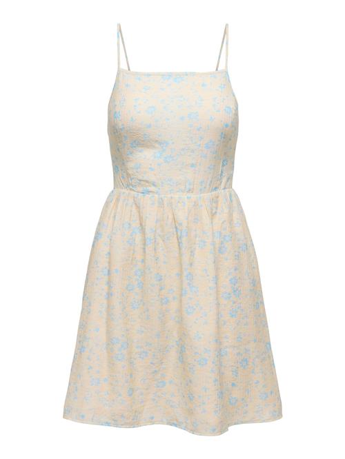 ONLY Kjole 'ONLEloise'  ecru / himmelblå