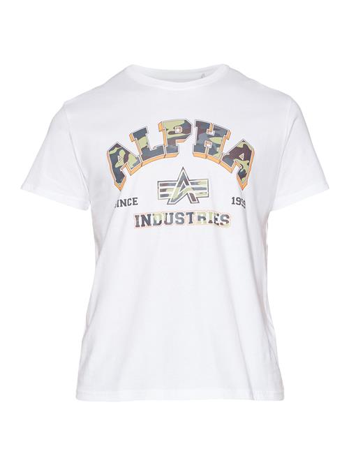 ALPHA INDUSTRIES Bluser & t-shirts 'College'  gul / grøn / sort / hvid