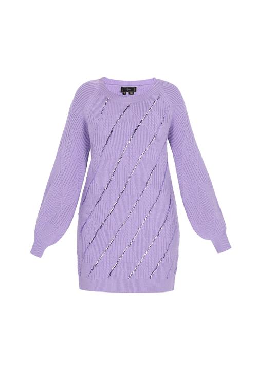 faina Strikkjole  lavendel