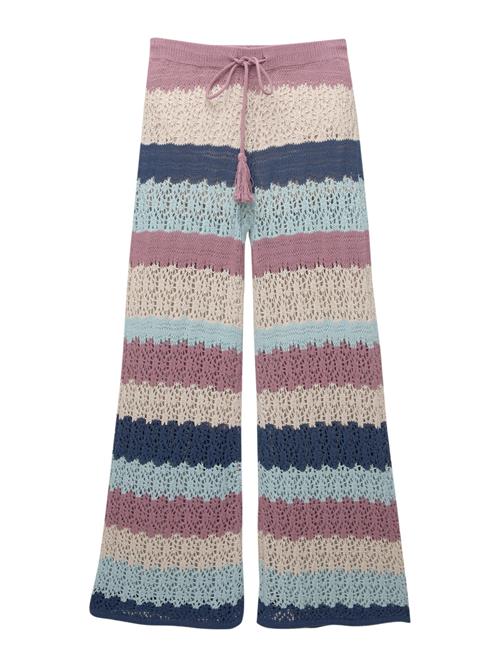 Pull&Bear Bukser  creme / pastelblå / mørkeblå / lysviolet