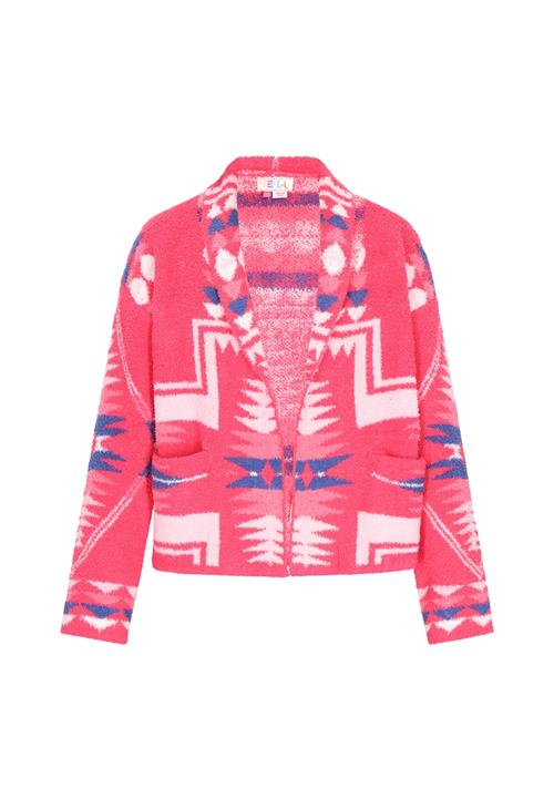 IZIA Cardigan  blå / fuchsia / hvid