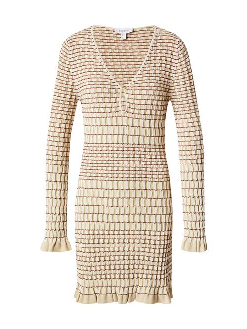 & Other Stories Strikkjole  creme / sand / carminrød