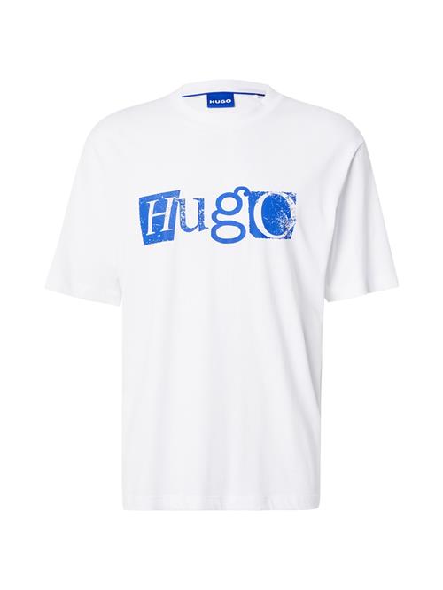 HUGO Bluser & t-shirts 'Nugix'  koboltblåt / hvid
