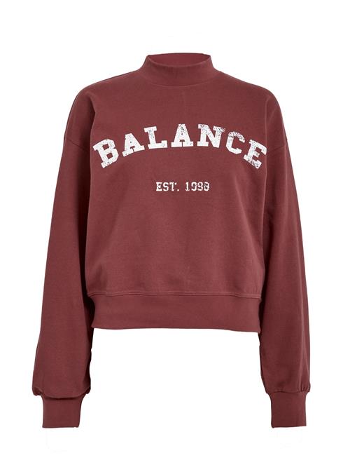 minus Sweatshirt 'Maya'  burgunder / hvid