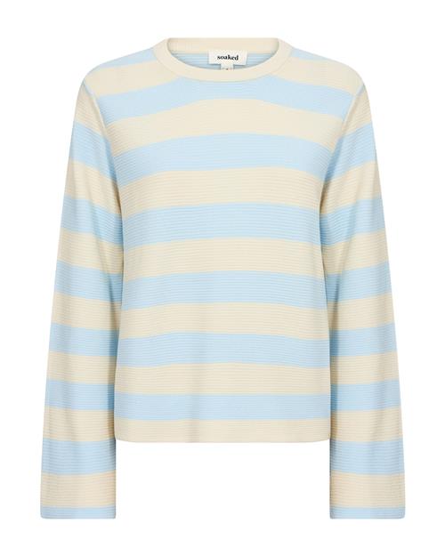 SOAKED IN LUXURY Pullover 'Lidya'  lysebeige / lyseblå