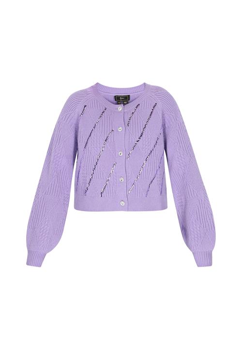faina Cardigan  lilla / sølv
