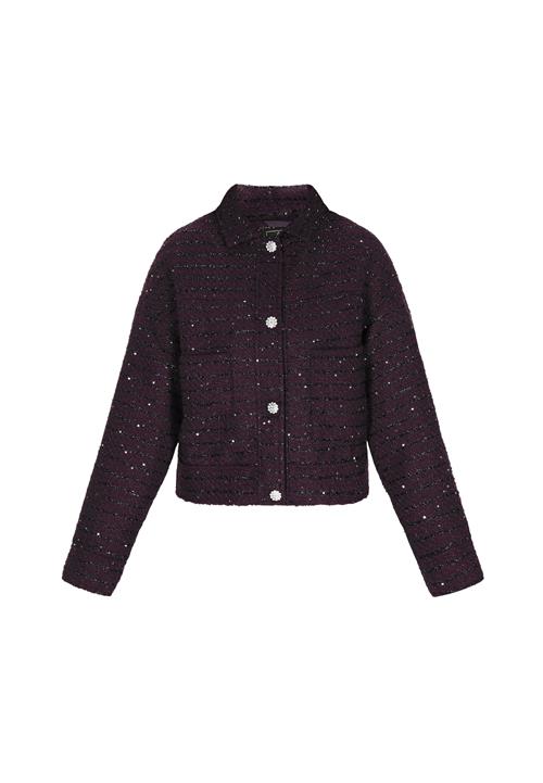 faina Overgangsjakke  aubergine / sort / sølv