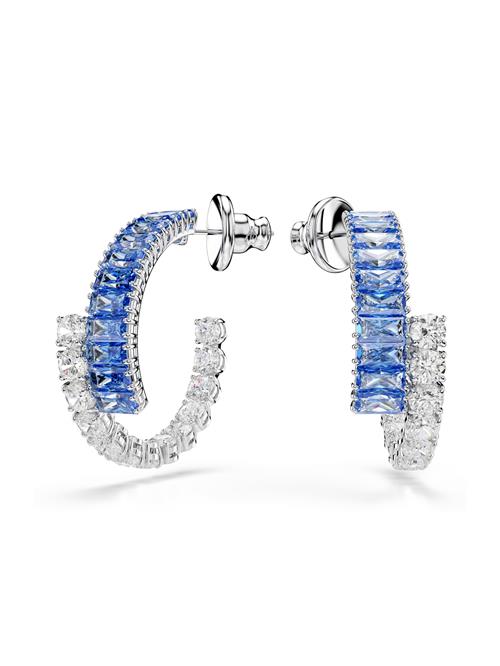 Swarovski Øreringe 'Matrix'  blå / transparent