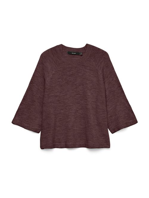 VERO MODA Pullover 'VMLefile'  burgunder