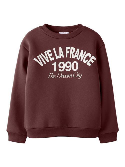 NAME IT Sweatshirt  brun / hvid