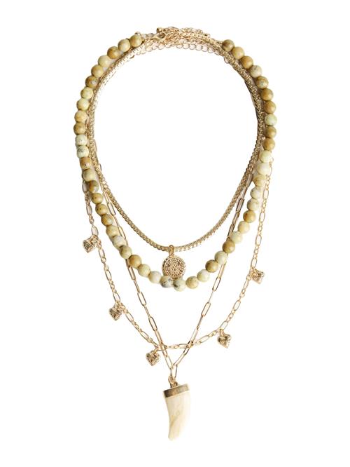 Bershka Kæde  lysebeige / guld
