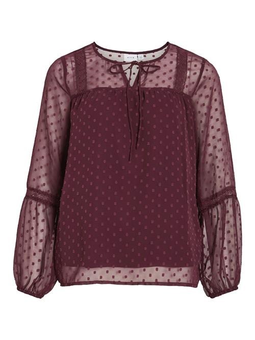 VILA Bluse 'VIEdee'  vinrød