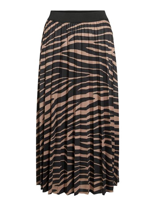 VILA Nederdel 'VINitban'  lysebrun / sort