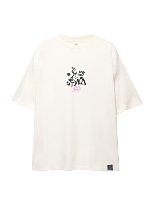 Pull&Bear Bluser & t-shirts 'BRAULIO AMADO'  blå / pink / lyserød / sort
