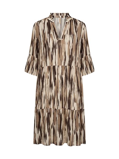 Soyaconcept Blusekjole 'Ruth'  creme / mørkebeige / mørkebrun