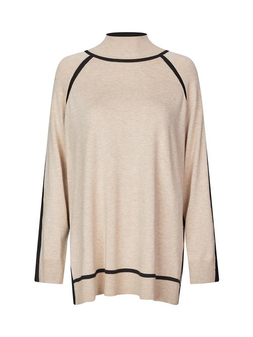 Masai Pullover 'Freyane'  lysebeige / sort