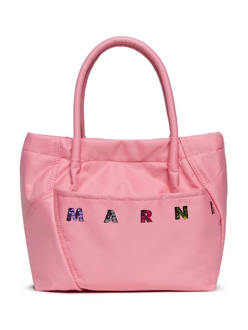 Marni Taske  grøn / lilla / lys pink / sort