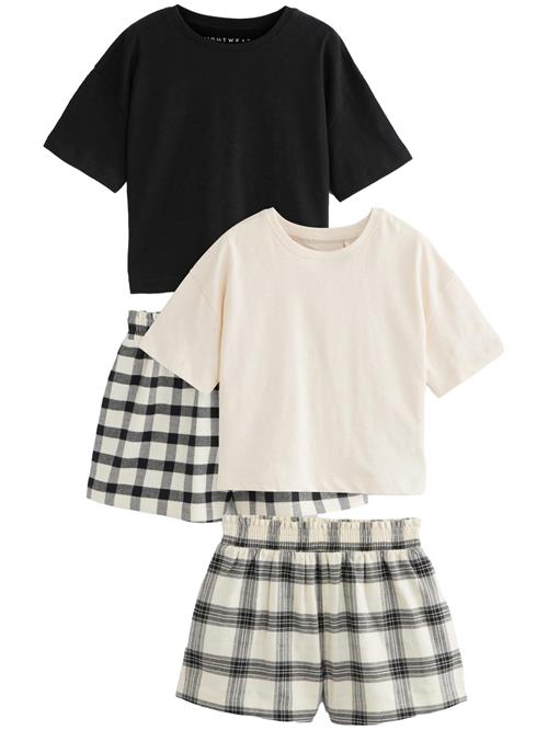 Next Nattøj  sort / offwhite