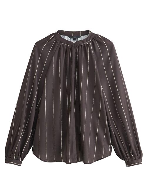 Next Bluse  mørkebrun / hvid