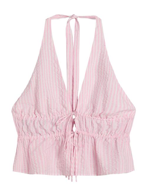 Bershka Overdel  lys pink / hvid