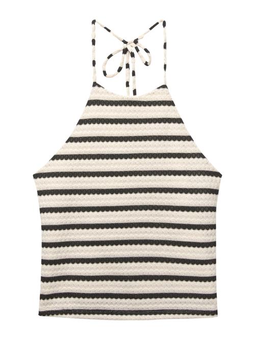 Pull&Bear Sticktop  sort / naturhvid