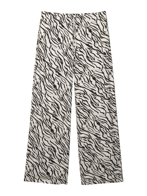 Pull&Bear Bukser  stone / sort / naturhvid