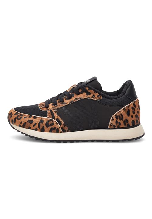 WODEN Sneaker low 'Ronja Cowhair'  brun / karamel / sort