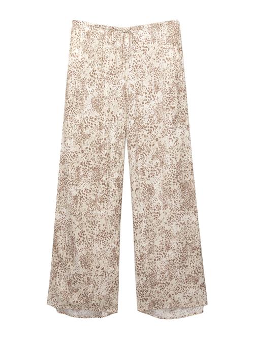 Pull&Bear Bukser  beige / brun / hvid