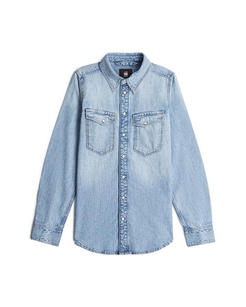 G-STAR Bluse 'Slim Western'  blue denim