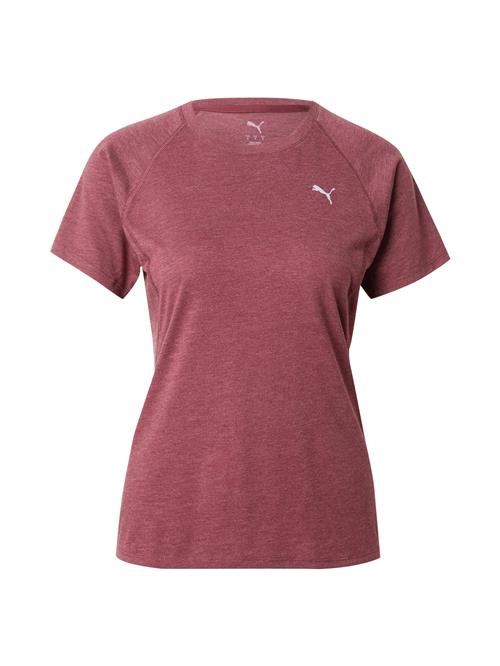 PUMA Funktionsbluse 'VELOCITY'  lysegrå / kirsebærsrød