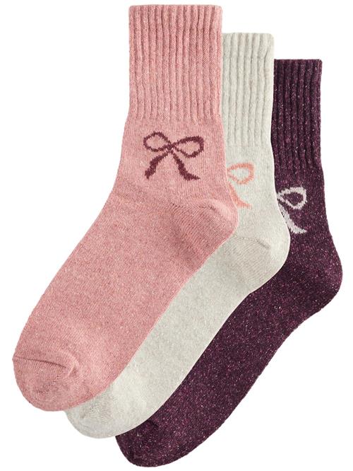 Next Sokker  gammelrosa / bordeaux / naturhvid