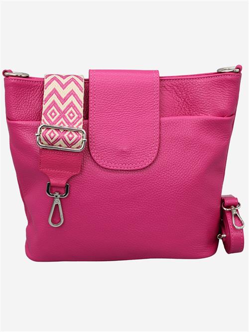 Adel Bags Skuldertaske 'Sara'  fuchsia