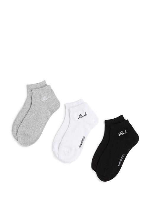 Karl Lagerfeld Sokker  grå-meleret / sort / hvid