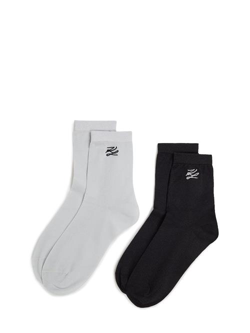 Karl Lagerfeld Sokker  sort / offwhite