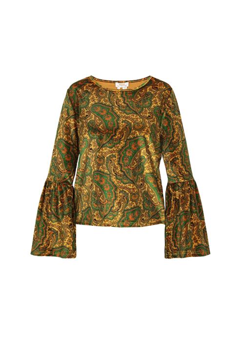 usha FESTIVAL Bluse  gul / grøn / khaki