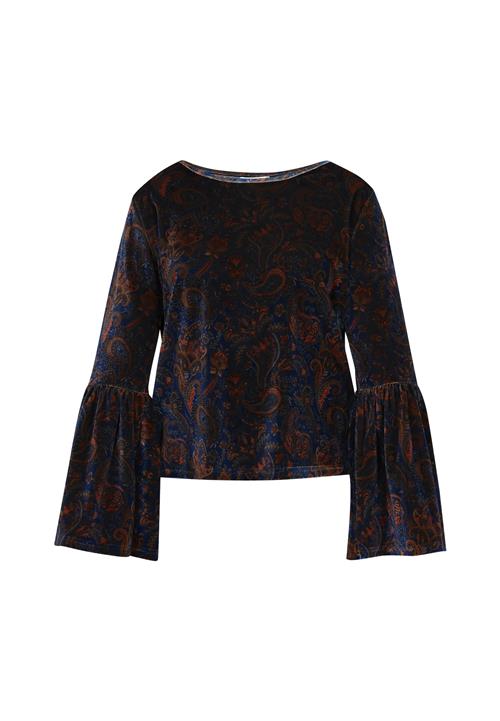 usha FESTIVAL Bluse  natblå / rustbrun