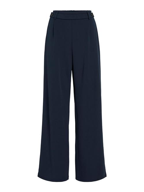 VILA Bukser med lægfolder  mørkeblå