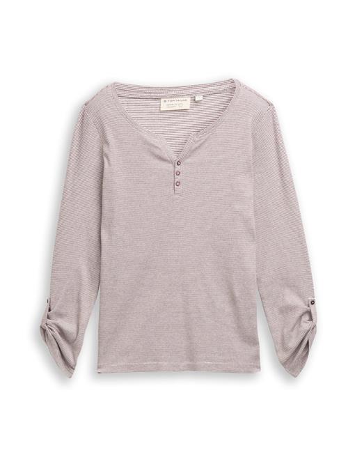 TOM TAILOR Shirts  lys rød / hvid