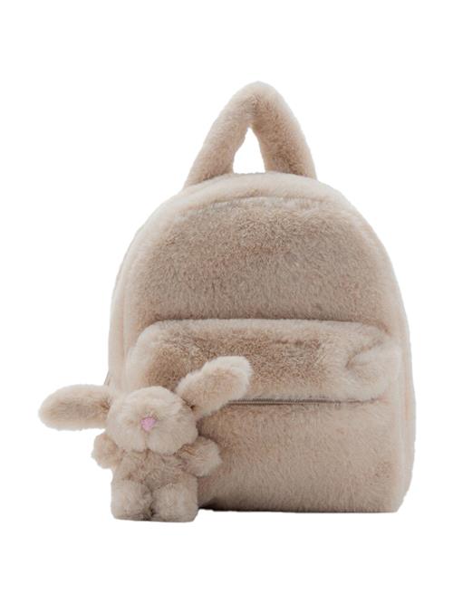 MANGO KIDS Rygsæk 'FUR'  beige