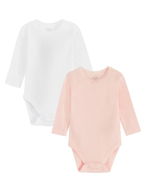 Cool Club Sparkedragt/Body  pastelorange / hvid